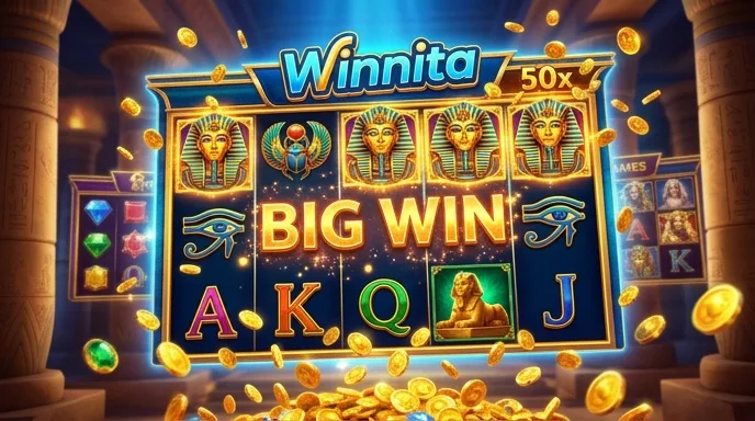Slot a tema egizio in big win con pioggia di monete, esempio di titolo su cui valgono i free spin di benvenuto