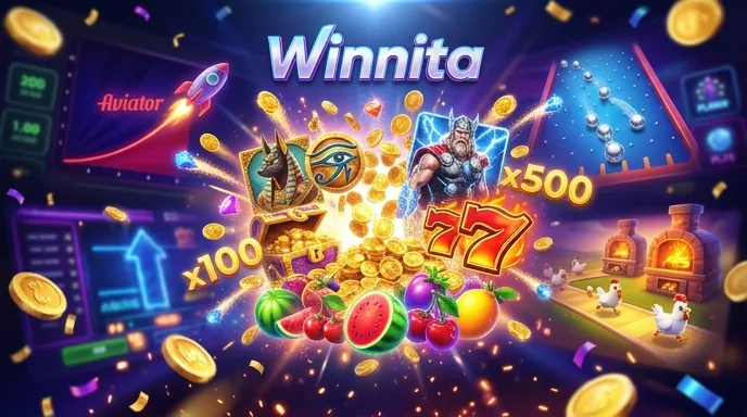 Pallina del Plinko che rimbalza tra i pioli e cade verso le caselle con i moltiplicatori più alti agli estremi
