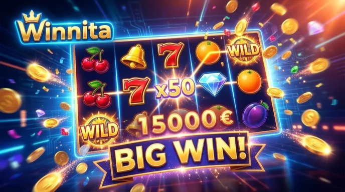 Jackpot di una slot mitologica con fulmini e una colonna di monete dorate